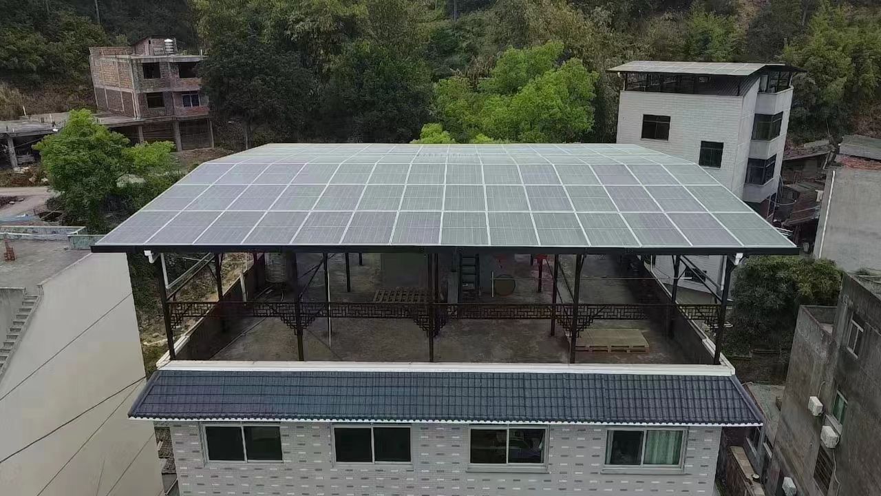 文昌15kw+10kwh自建别墅家庭光伏储能系统